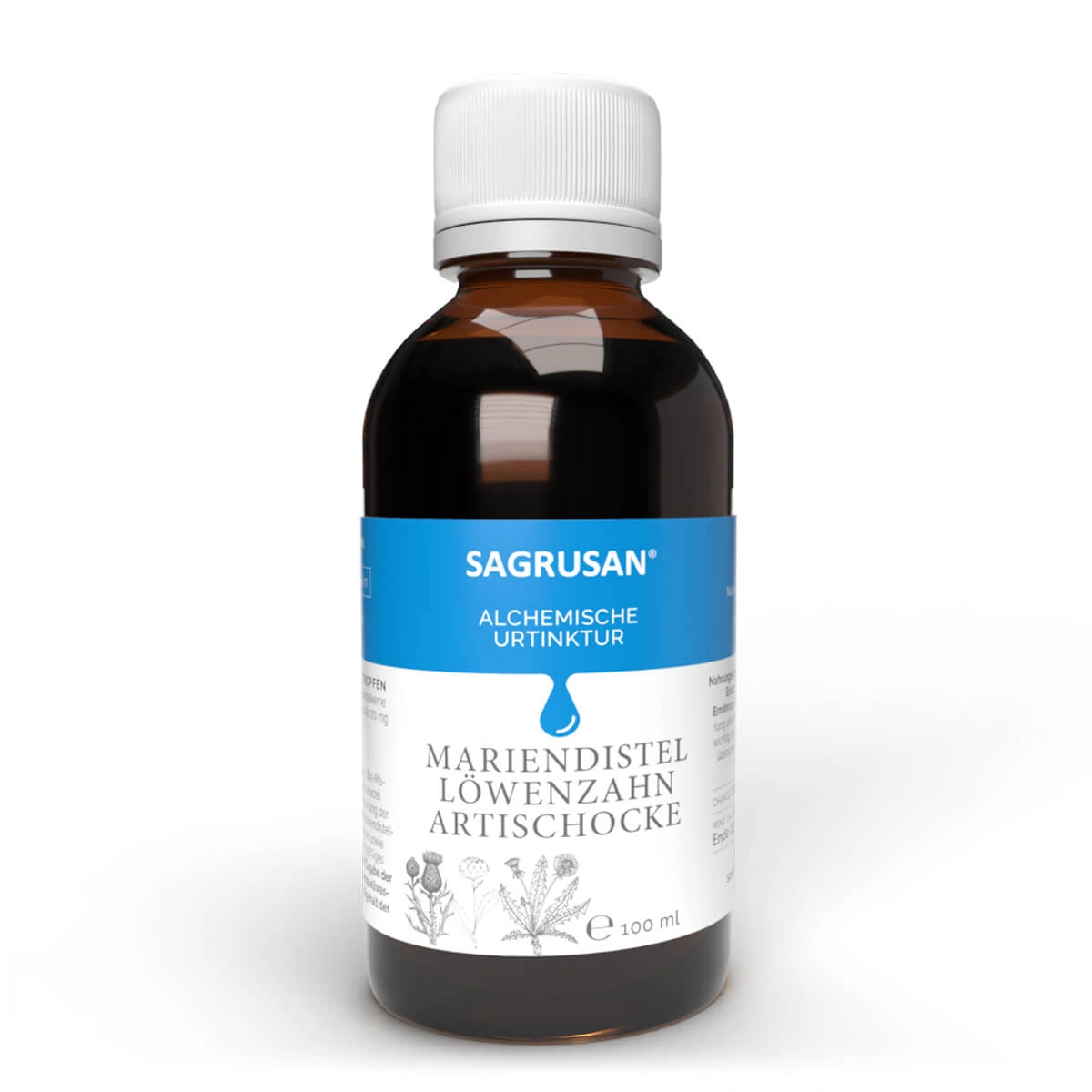 SAGRUSAN® Mariendistel-Löwenzahn-Artischocke Tinktur Bio, 100 ml